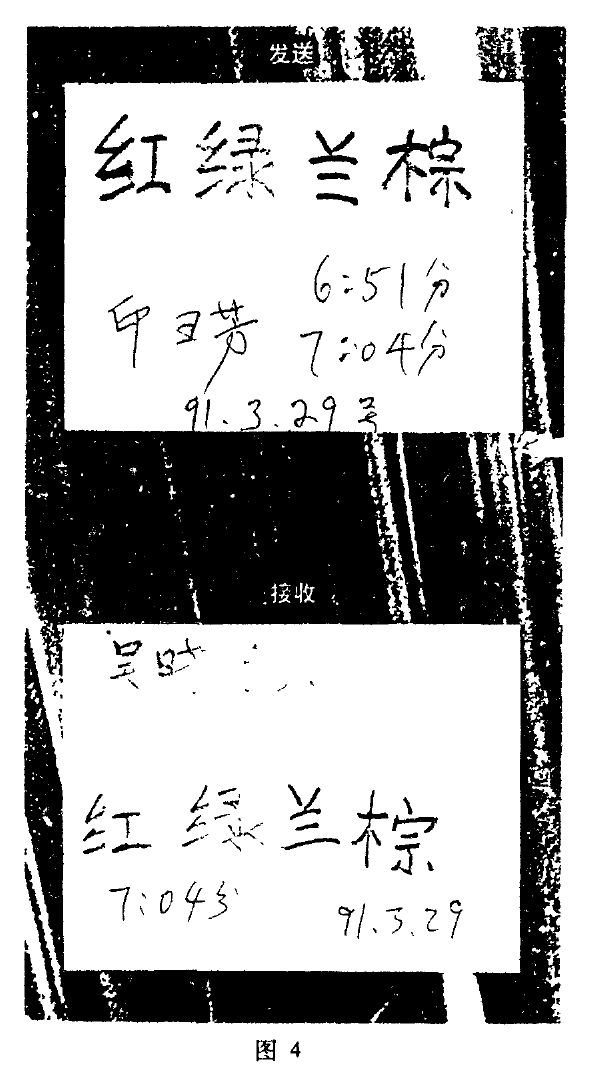 Figure 4. Color-word transmission samples