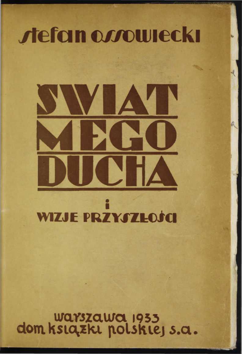 Polish cover of The World of My Spirit and Visions of the Future