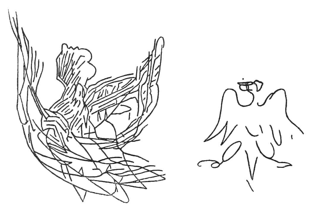 Drawings by Stefan Ossowiecki and Professor Wodzinowski