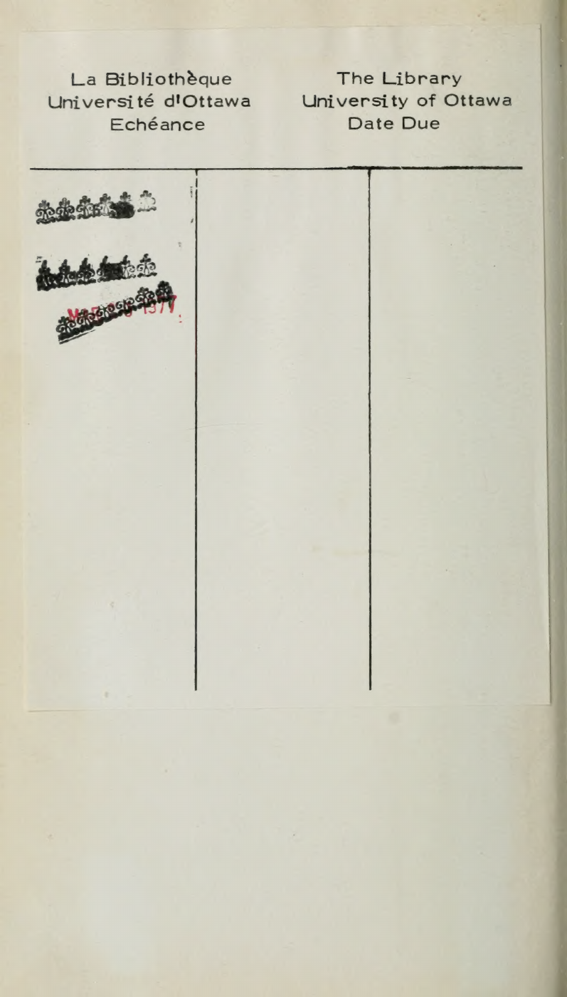 Source page 526: University of Ottawa library date-due slip with canceled or overprinted date stamps.