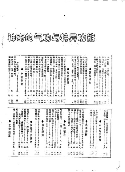 Opening title leaf of Magical Qigong and Special Abilities
