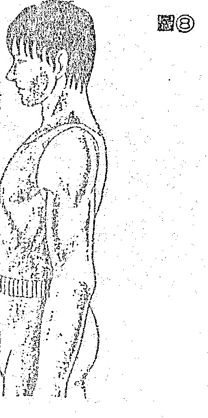 A profile illustration of a person's upper body.